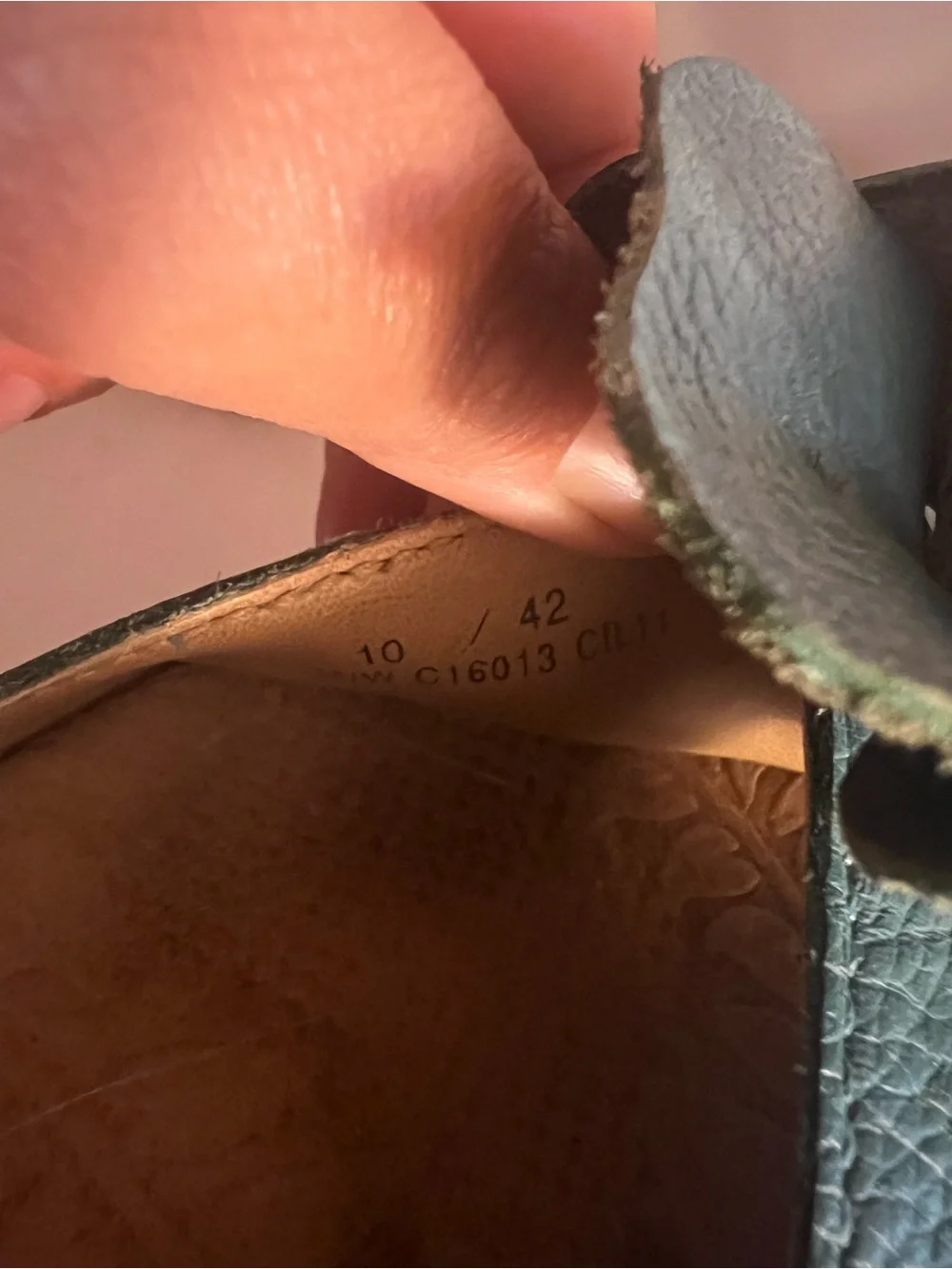 b.o.c. Teal Flower Cork Wedge Sandals